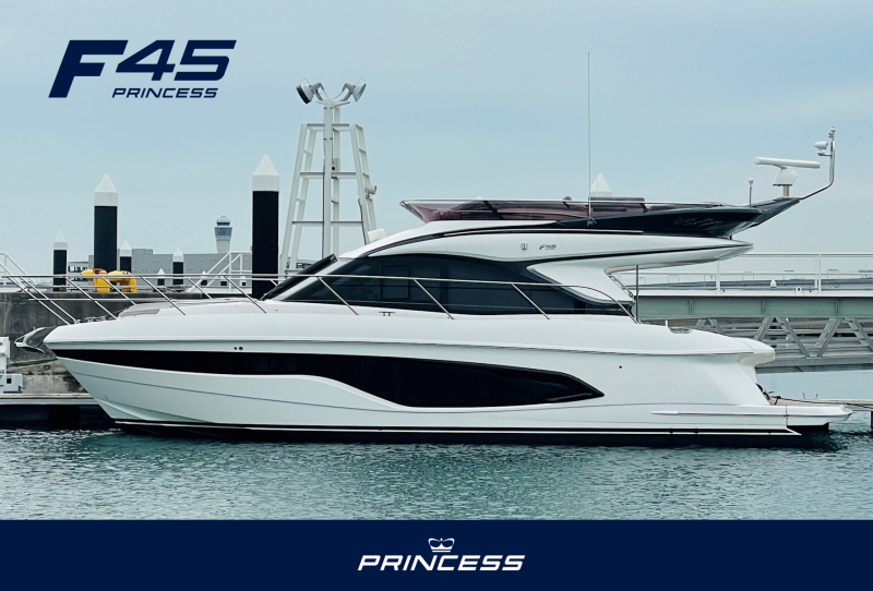 プリンセス F45 Princess Yachts Japan仕様、純正オプション多数！