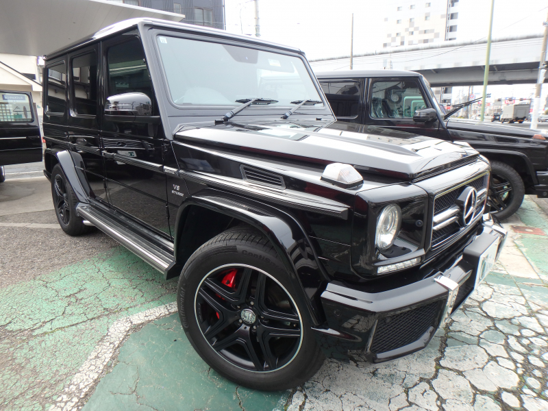 AMG Gクラス G63designoエクスクルーシブPKG　ディーラー車  　右ハンドル　オブシディアンブラック