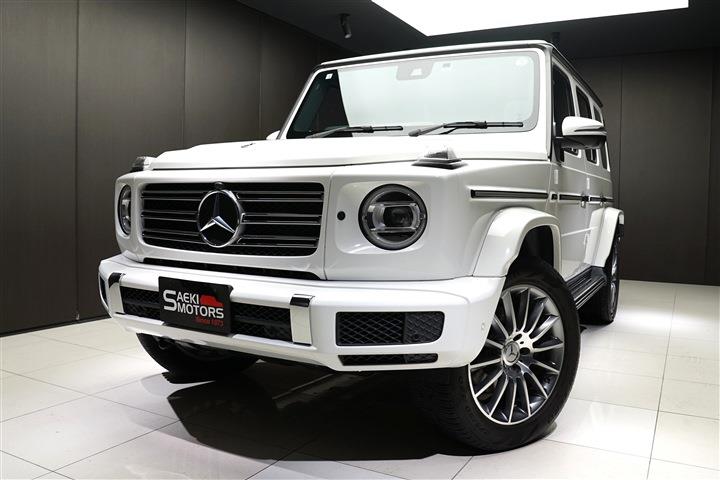 メルセデスベンツ Gクラス 2020年ﾓﾃﾞﾙ G350d RHD AMGﾗｲﾝ ﾗｸﾞｼﾞｭｱﾘｰP ｱﾀﾞﾌﾟﾃｨﾌﾞD 20ｲﾝﾁAW ﾎﾟｰﾗｰﾎﾜｲﾄ