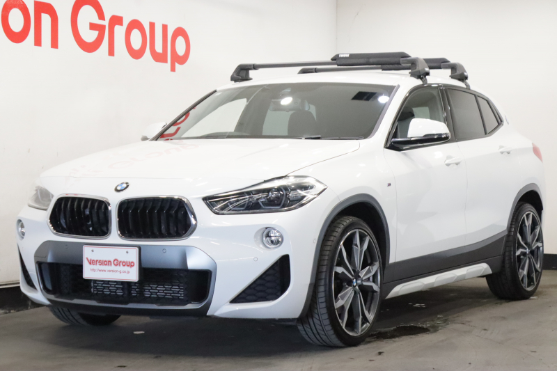 BMW X2 X Drive 20i MスポーツX　全国保証別途　4WDターボ　HDDナビ　バックカメラ　レーダークルコン　クリアランスソナー　衝突被害軽減　ETC　パドルシフト　パワーシート　シートヒーター　LEDライト　オートライト　20AW　社外ルーフラック