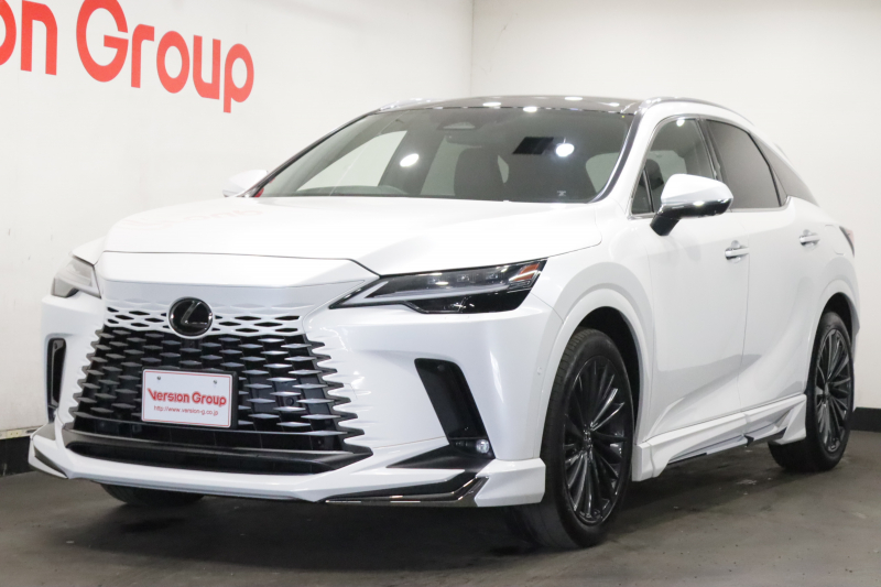 レクサス RX RX350h　バージョンL　新車保証継承付　ワンオーナー　禁煙車　パノラマルーフ　本革シート　デジタルインナーミラー　モデリスタエアロパーツ　アドバンスドドライブ　全周囲カメラ　HUD　パワーシート　全席シートヒーター　21AW
