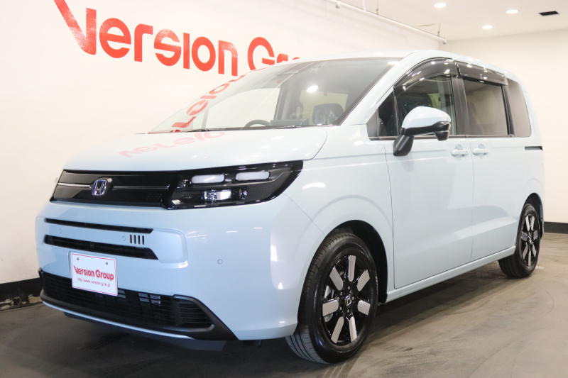 ホンダ フリード e:HEV エアーEX　新車保証継承付　ワンオーナー　マルチビューカメラシステム　LEDアクティブコーナリングライト　11．4inメモリーナビ　フルセグ　全周囲カメラ　ETC　前後ドラレコ　リアクーラー　6人乗り　両側電動