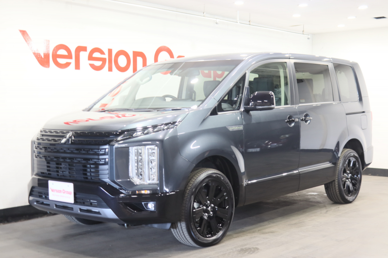 三菱 デリカD:5 シャモニー　新車保証継承付　ディーゼルターボ　社外アルパインBigX型ナビ　フルセグ　全周囲カメラ　レーダークルコン　レーンアシスト　衝突被害軽減　BSM　LED　オートハイビーム　両側電動スライドドア　18AW