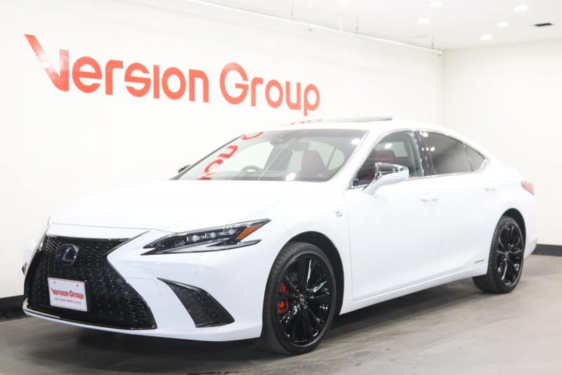 レクサス ES ES300h　Fスポーツ　新車保証継承付　三眼LED　サンルーフ　オレンジキャリパー　Fスポーツ専用19AW　Fスポーツ専用本革シート　シートヒーター＆ベンチレーション　メモリーナビ　フルセグ　レクサスセーフティ＋　ETC