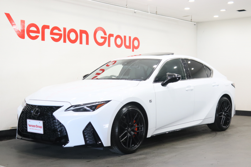 レクサス IS IS300　Fスポーツ　モードブラック　全国3年保証付　サンルーフ　本革シート　オレンジキャリパー　メモリーナビ　フルセグ　全周囲カメラ　レクサスセーフティ　BSM　ETC　ドラレコ　ベンチレーション　LEDライト　19AW