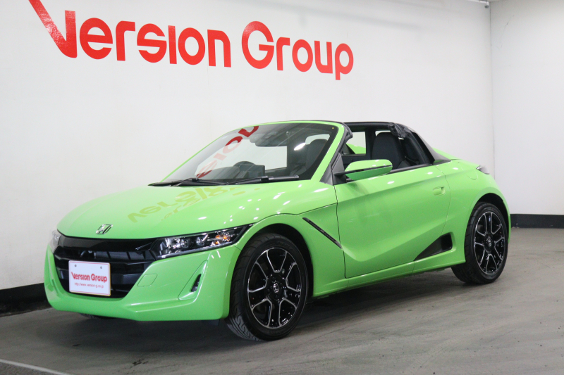 ホンダ S660 α　全国3年保証付　ワンオーナー　禁煙車　6速MT　ターボ　社外HKSマフラ―　メモリーナビ　フルセグ　バックカメラ　ETC　ドラレコ　クルコン　踏み間違い防止　シートヒーター　ハーフレザー　15AW