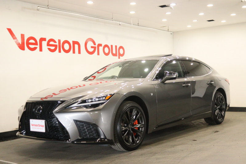 レクサス LS LS500　Fスポーツ　新車保証継承付　ワンオーナー　サンルーフ　マークレビンソン　オレンジキャリパー　デジタルインナーミラー　全周囲カメラ　メモリーナビ　フルセグ　レクサスセーフティ　ベンチレーション　20AW