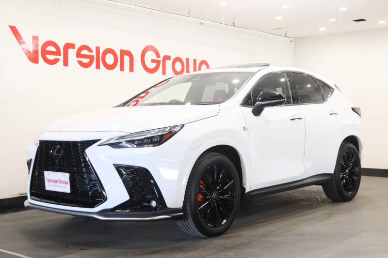 レクサス NX NX350h　Fスポーツ　新車保証継承付　ワンオーナー　サンルーフ　オレンジキャリパー　本革　メモリーナビ　フルセグ　全周囲カメラ　HUD　レクサスセーフティ+　ETC　社外ドラレコ　パワーバックドア　20AW