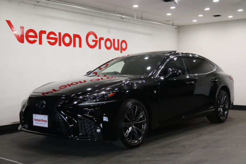 レクサス LS LS500h　Fスポーツ　全国3年保証付　ワンオーナー　サンルーフ　本革　デジタルインナーミラー　メモリーナビ　フルセグ　全周囲カメラ　レクサスセーフティ　パドルシフト　ETC　シートヒーター　ベンチレーション　20AW
