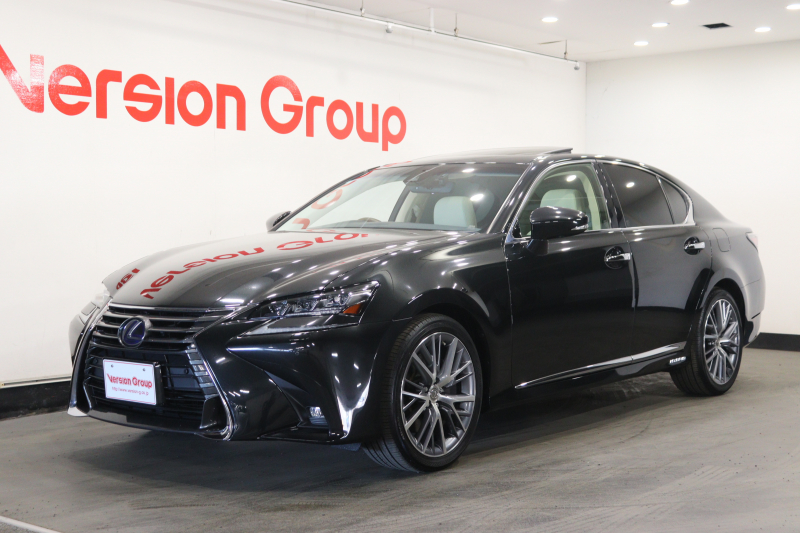 レクサス GS GS300h　バージョンL  全国3年保証付　サンルーフ　メモリーナビ　フルセグ　バックカメラ　レクサスセーフティ　ETC　ステアヒーター　パドルシフト　レザーシート　シートヒーター　ベンチレーション　LED　19AW