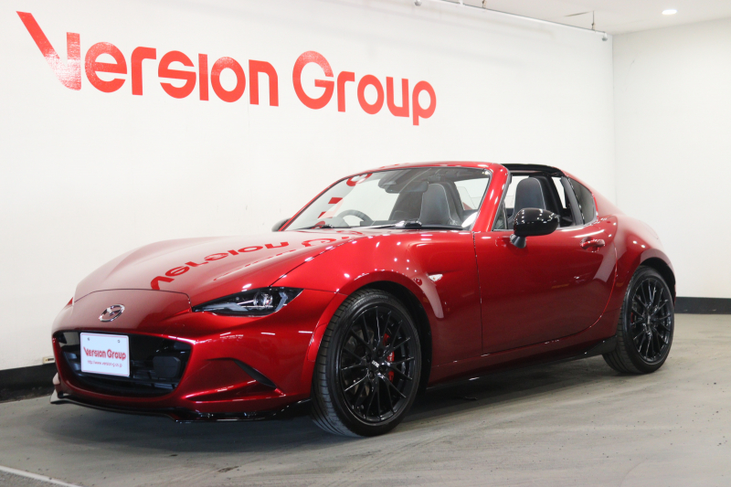 マツダ ロードスターRF RS　新車保証継承付　マツダスピードフルエアロ　ワンオーナー　禁煙車　SDナビ　Bカメラ　ソウルレッドクリスタルメタリック　レーダークルコン　クリアランスソナー　衝突被害軽減　踏み間違い防止　ETC　ドラレコ
