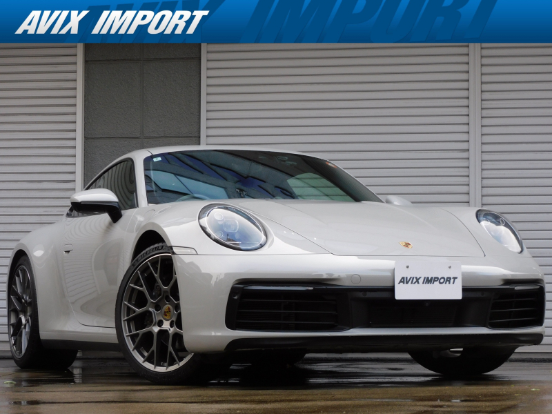 ポルシェ 911(Type992) ｶﾚﾗ 右H正規D車 水平対向6気筒ﾂｲﾝﾀｰﾎﾞ 8速PDK ｽﾎﾟｰﾂｸﾛﾉPKG 灰革 14Wayﾒﾓﾘｰ付ﾊﾟﾜｰｼｰﾄ ｼｰﾄﾋｰﾀｰ PCMﾅﾋﾞ(10.9ｲﾝﾁ) 全周ｶﾒﾗ＆PAS ｸﾙｺﾝ&LCA LEDﾍｯﾄﾞﾗｲﾄ(PDLS付) 電格ﾐﾗｰ ｺﾝﾌｫｰﾄA ｽﾎﾟｰﾂｴｸﾞｿﾞｰｽﾄ PASM 純正20/21ｲﾝﾁAW 禁煙