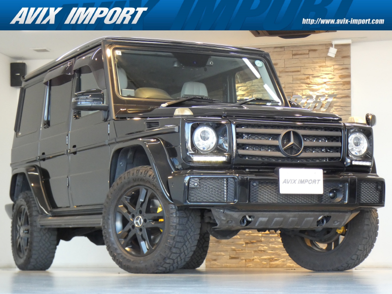 メルセデスベンツ Gクラス G350d 後期最終型 LUX-PKG ﾌﾞﾗｯｸｱｳﾄｶｽﾀﾑ ｱｲﾎﾞﾘｰ革 SR ﾃﾞｨｽﾄﾛﾆｯｸﾌﾟﾗｽ harman/kardon 全席ｼｰﾄH ｶｰﾌﾟﾚｲ対応 純正HDDﾅﾋﾞ地ﾃﾞｼﾞBｶﾒﾗ 純正18AW(黒塗装) 禁煙 正規D車