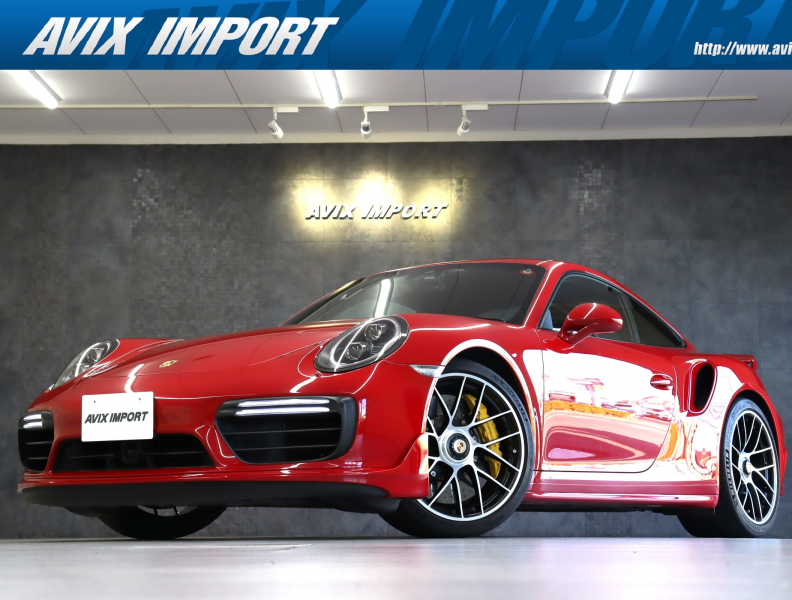 ポルシェ 911(Type991.2) Turbo S 後期型 右H 正規D車 ｽﾎﾟｰﾂｸﾛﾉPKG 赤革 OPｴｱﾛｷｯﾄ ｶｰﾎﾞﾝｲﾝﾃﾘｱ ｼｰﾄﾋｰﾀｰ ﾍﾞﾝﾁﾚｰﾀｰ PCMﾅﾋﾞ地ﾃﾞｼﾞ Bｶﾒﾗ ACC PAS PDLS+LEDﾍｯﾄﾞﾗｲﾄ ｴﾝﾄﾘｰD PDCC PCCB 黄ｷｬﾘﾊﾟｰ  純正20ｲﾝﾁAW 禁煙