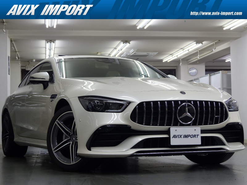 AMG GT 4ドアクーペ GT53 4ﾏﾁｯｸ+ ISG搭載ﾓﾃﾞﾙ ﾗｸﾞｼﾞｭｱﾘｰﾗｲﾝP RSP ﾍﾞｰｼﾞｭ/ｸﾞﾚｰﾅｯﾊﾟ革 SR HDDﾅﾋﾞ地ﾃﾞｼﾞ360度ｶﾒﾗ Meｺﾈｸﾄ HUD Burmester ｴｱﾊﾞﾗﾝｽP 前後席Sﾋｰﾀｰ 前席ﾍﾞﾝﾁﾚｰﾀｰ&ﾘﾗｸｾﾞｰｼｮﾝ ﾏﾙﾁﾋﾞｰﾑLED 自動ﾄﾗﾝｸ GT53専用AMGｴｱﾛ&20AW 禁煙1ｵﾅ