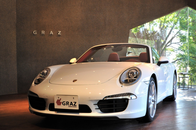 ポルシェ 911(Type991.1) Carrera Cabriolet　レッド幌　オールレザーインテリア　スポーツエグゾースト