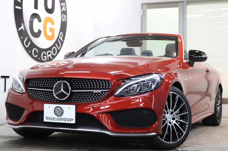 AMG Cクラス C43 4MATIC ｶﾌﾞﾘｵﾚ ﾚｰﾀﾞｰｾｰﾌﾃｨPKG 　ｷｰﾚｽｺﾞｰ 黒本革  ｴｱｽｶｰﾌ 黒幌 ﾍｯﾄﾞｱｯﾌﾟD  HDDﾅﾋﾞTV BT音楽 ﾌﾞﾙﾒｽﾀｰ ﾊﾞｯｸｶﾒﾗ PTS LEDﾗｲﾄ AMG専用装備&ﾁｭｰﾆﾝｸﾞ ﾀﾞｲﾅﾐｯｸｾﾚｸﾄ 9AT　2年保証