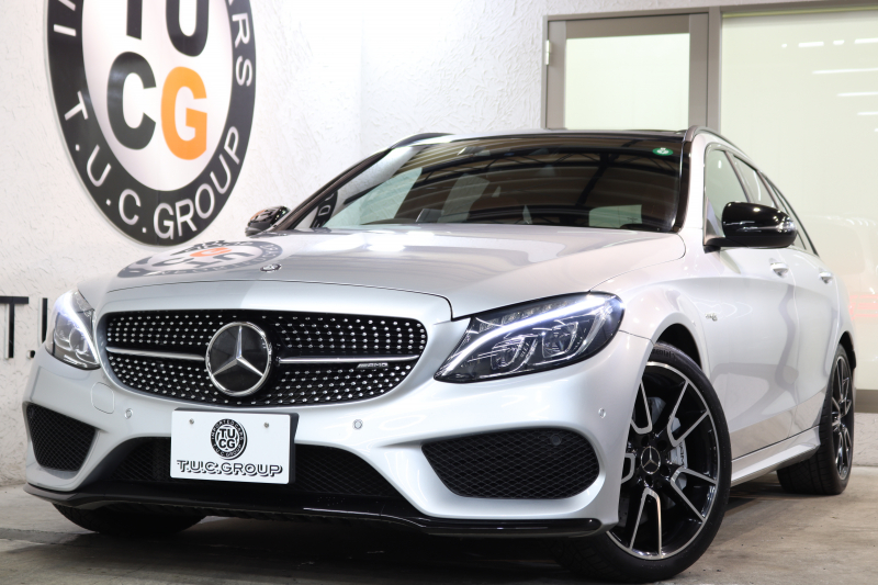 AMG Cクラス C43ｽﾃｰｼｮﾝﾜｺﾞﾝ 4MATIC ﾚｰﾀﾞｰｾｰﾌﾃｨPKG　中期 1ｵｰﾅｰ ｷｰﾚｽｺﾞｰ 赤本革 ｼｰﾄﾋｰﾀｰ ﾊﾟﾉﾗﾏSR HDDﾅﾋﾞTV&ｷｬﾝｾﾗｰ ﾘｱﾓﾆﾀｰ BT音楽 ﾌﾞﾙﾒｽﾀｰ ﾊﾞｯｸｶﾒﾗ PTS LEDﾗｲﾄ ﾌｯﾄﾄﾗﾝｸOP AMG専用装備&ﾁｭｰﾆﾝｸﾞAMGﾗｲﾄﾞｺﾝﾄﾛｰﾙｻｽ 9AT　2年保証