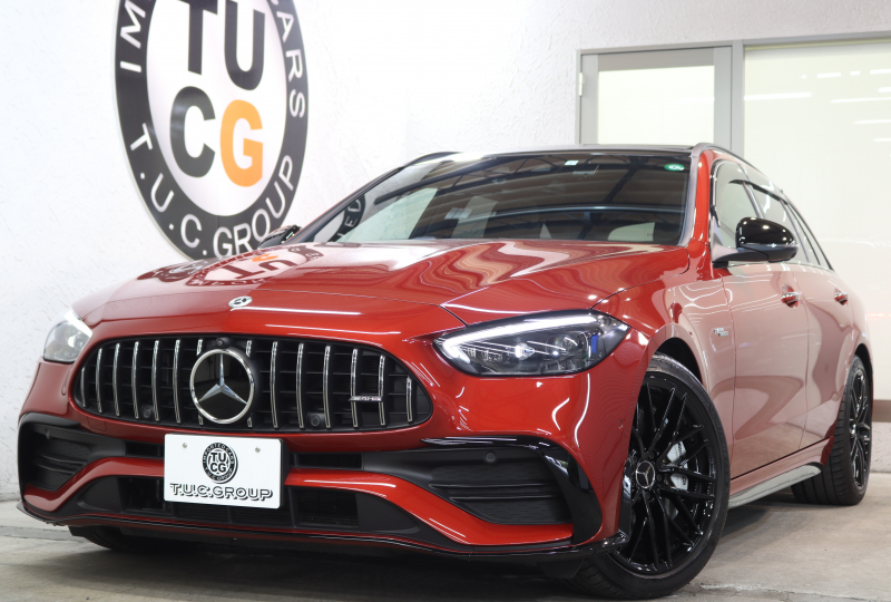 AMG Cクラス C43ｽﾃｰｼｮﾝﾜｺﾞﾝ 4MATIC ｽﾃｰｼｮﾝﾜｺﾞﾝ ﾚｰﾀﾞｰｾｰﾌﾃｨPKG　BSG搭載 MEｺﾈｸﾄ ｷｰﾚｽｺﾞｰ 赤/黒本革 ﾍﾞﾝﾁﾚｰﾀｰ ﾊﾟﾉﾗﾏSR ﾍｯﾄﾞｱｯﾌﾟD MBUXﾅﾋﾞTV&ARﾅﾋﾞ ｽﾏﾎ連携 ﾌﾞﾙﾒｽﾀｰ 360ｶﾒﾗ PTS LEDﾗｲﾄ 自動Rｹﾞｰﾄ AMG専用装備&ﾁｭｰﾆﾝｸﾞ 9AT　2年保証