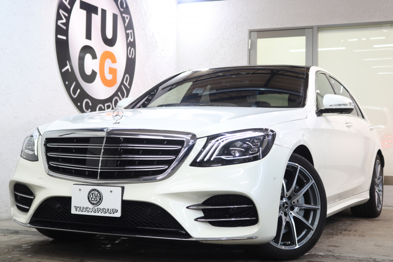 メルセデスベンツ Sクラス S450ﾛﾝｸﾞ AMGﾗｲﾝ+ ﾚｰﾀﾞｰｾｰﾌﾃｨPKG　ISG搭載 後期 ｷｰﾚｽｺﾞｰ 黒本革 ﾍﾞﾝﾁﾚｰﾀｰ ﾊﾟﾉﾗﾏSR ﾍｯﾄﾞｱｯﾌﾟD HDDﾅﾋﾞTV ｽﾏﾎ連携 ﾌﾞﾙﾒｽﾀｰ 360ｶﾒﾗ PTS LEDﾗｲﾄ ﾊﾝｽﾞﾌﾘｰA AMGｴｱﾛ&20AW ｸﾛｰｼﾞﾝｸﾞSP ｴｱｻｽ 9AT　2年保証