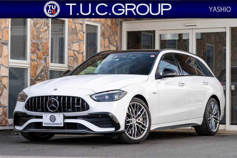 AMG Cクラス C43 4MATIC ｽﾃｰｼｮﾝﾜｺﾞﾝ ﾚｰﾀﾞｰSP BSG搭載　黒革 ﾊﾟﾉﾗﾏSR  MBUXﾅﾋﾞ ﾌﾞﾙﾒｽﾀｰ HUD 360ｶﾒﾗ 自動Rｹﾞｰﾄ AMGｻｽﾍﾟﾝｼｮﾝ AMGﾘｱﾙﾊﾟﾌｫｰﾏﾝｽｻｳﾝﾄﾞ AMGﾅｲﾄPKG AMGｴｱﾛ&19ｲﾝﾁAW　2年保証付