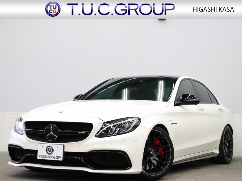 AMG Cクラス C63S ｴｸｽｸﾙｰｼﾌﾞP ﾚｰﾀﾞｰSP　ﾛｰﾀﾞｳﾝ 黒革 ｼｰﾄﾋｰﾀｰ 純正HDDﾅﾋﾞ ﾌﾞﾙﾒｽﾀｰS ﾍｯﾄﾞｱｯﾌﾟD Bｶﾒﾗ LEDﾍｯﾄﾞﾗｲﾄ 自動Rｹﾞｰﾄ&ﾊﾝｽﾞﾌﾘｰA AMG強化ﾌﾞﾚｰｷ AMGﾊﾟﾌｫｰﾏﾝｽEX AMGｴｱﾛ&19AW　2年保証
