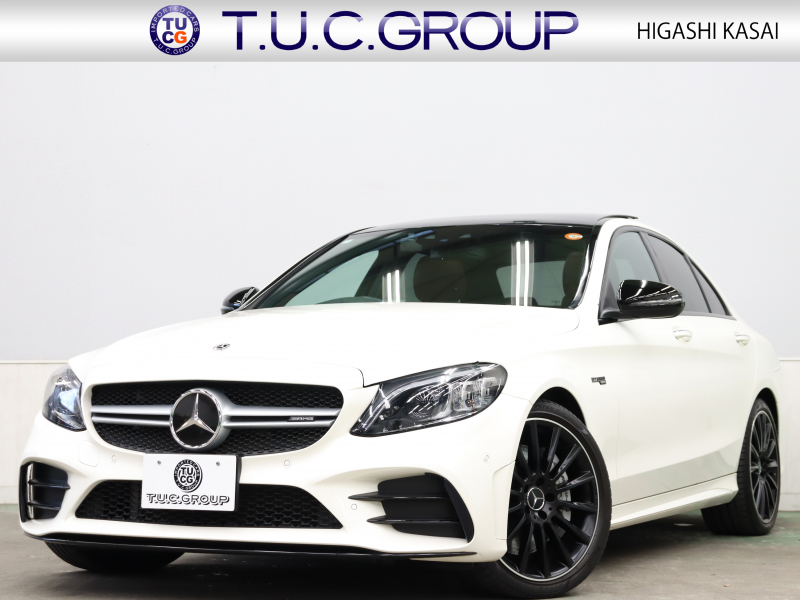 AMG Cクラス C43 4MATIC ｴｸｽｸﾙｰｼﾌﾞ&ﾚｰﾀﾞｰSP　後期 赤革 純正ﾅﾋﾞTV ﾌﾞﾙﾒｽﾀｰS HUD Bｶﾒﾗ 自動ﾄﾗﾝｸ&ﾌｯﾄﾄﾗﾝｸｵｰﾌﾟﾅｰ LEDﾍｯﾄﾞﾗｲﾄ AMGｴｱﾛ&19AW AMGｴｸﾞｿﾞｰｽﾄ　2年保証