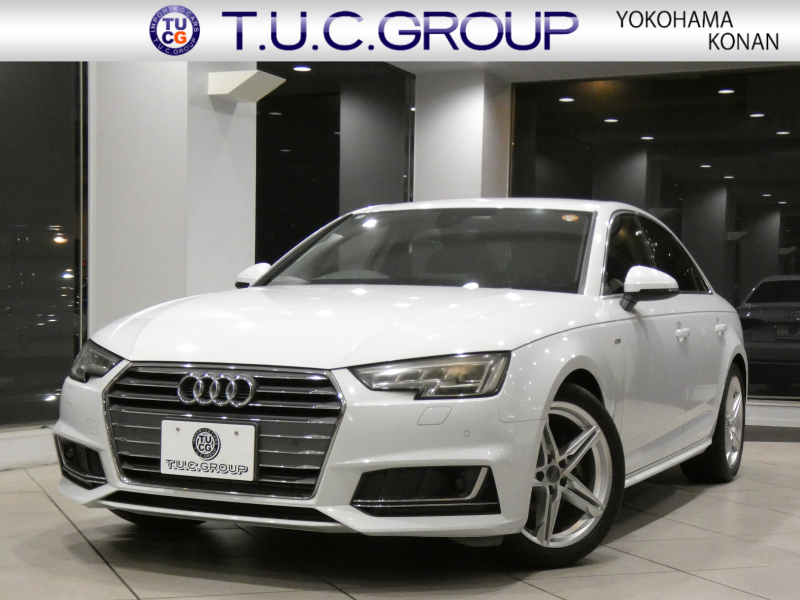 アウディ A4 A4 2.0TFSI ｽﾎﾟｰﾂ SﾗｲﾝPKG　ADVｷｰ 追ACC ﾚｰﾝｱｼｽﾄ Audiﾌﾟﾚｾﾝｽ 黒半革 ﾋｰﾀｰ MMIﾅﾋﾞ ﾊﾞｰﾁｬﾙCP Bｶﾒﾗ PDC ﾏﾄﾘｸｽLEDﾗｲﾄ Sﾗｲﾝｴｸｽﾃﾘｱ＆18AW　2年保証