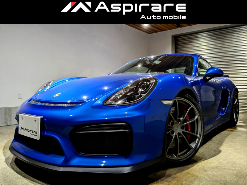 ポルシェ ケイマン(Type981) GT4　6速マニュアル　3.8L 水平対向6気筒エンジン　スポーツエギゾーストシステム　専用PASMスポーツシャシー　20インチケイマンGT4ホイール　ユーザー買取車