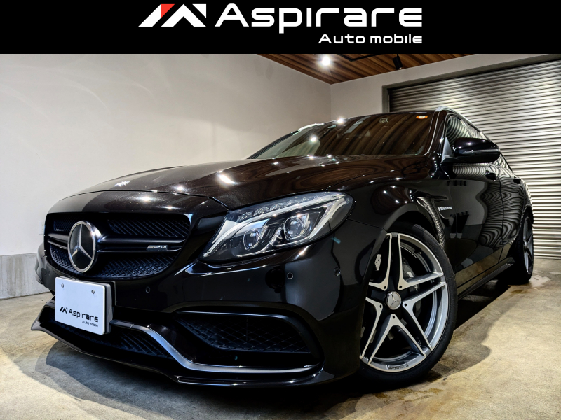 AMG Cクラス C63ステーションワゴン　パノラマガラスサンルーフ　ブラックナッパレザー　ブルメスターサウンド　フロントグリルブラックアクセント　AMG19インチアルミホイール