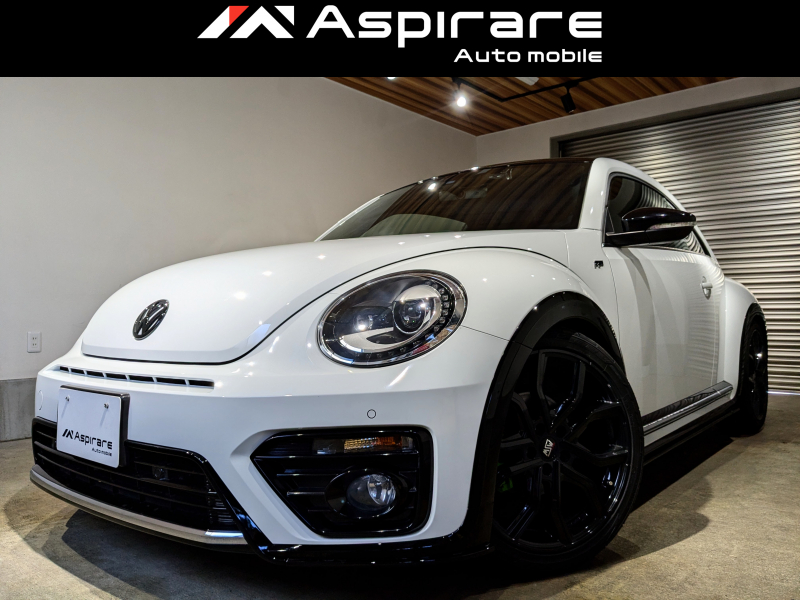 フォルクスワーゲン ザ・ビートル Rライン　OZレーシング19インチアルミホイル　H＆Rサスペンション　カーナビ　TV　リアカメラ　ルーフブラックラッピング施工　