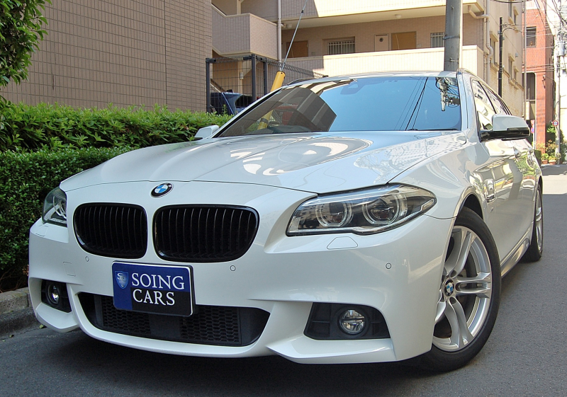 BMW 5シリーズ 523dツーリング  Mスポーツ(F11)  後期型  黒革 18AW LEDヘッドライト ACC 車検R10年6月  禁煙車