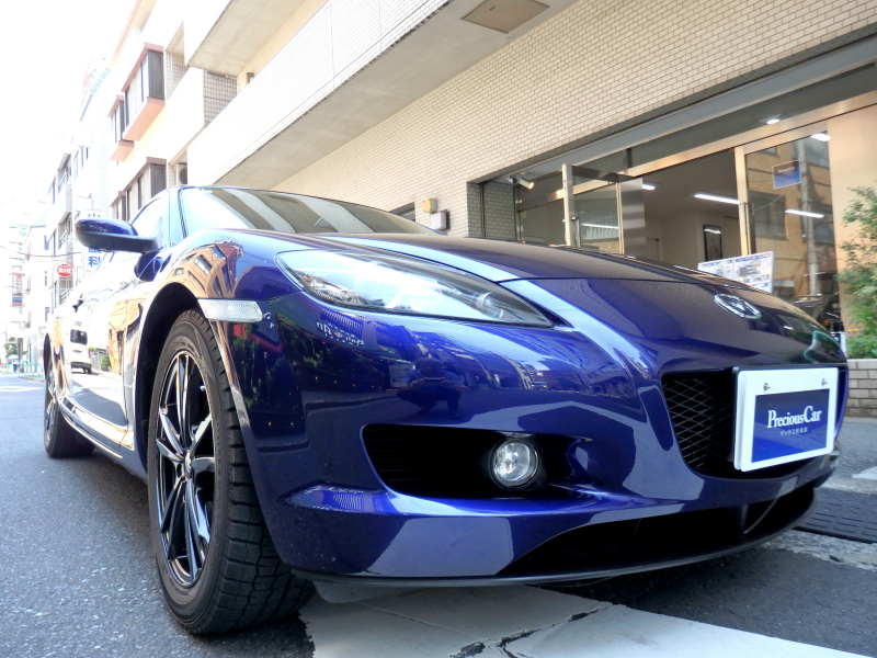 マツダ RX-8 1.3 Type-S  6MT  WinningBlue-Metallic FullAERO  4W-ABS BAHNS-TECH17AW Built-inGarage