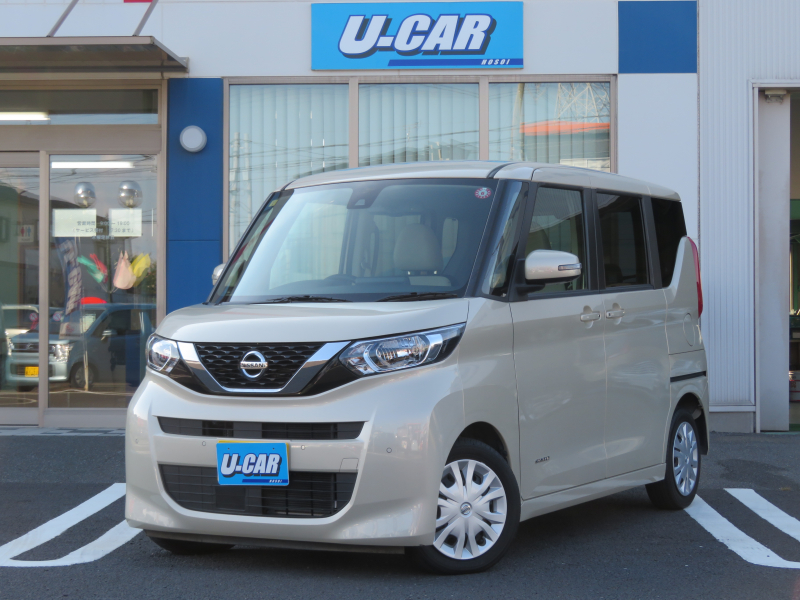 日産 ルークス X　純正ナビ・アラウンドビューカメラ・エマージェンシーブレーキ・電動スライドドア・快適パックA・オートエアコン・スマートキー・禁煙車