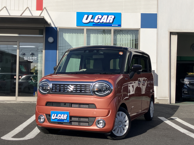 スズキ ワゴンRスマイル ハイブリッドX　全方位モニター付メモリーナビ装着車　ドラレコ・両側パワスラ・シートヒーター・LEDライト・衝突軽減ブレーキ・障害物センサー・禁煙車