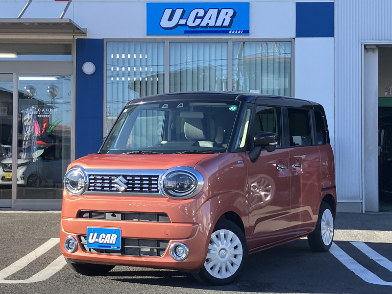 スズキ ワゴンRスマイル ハイブリッドX 全方位モニター付メモリーナビ装着車　両側パワスラ・LEDライト・ブレーキサポート・Pセンサー・シートヒーター・禁煙車