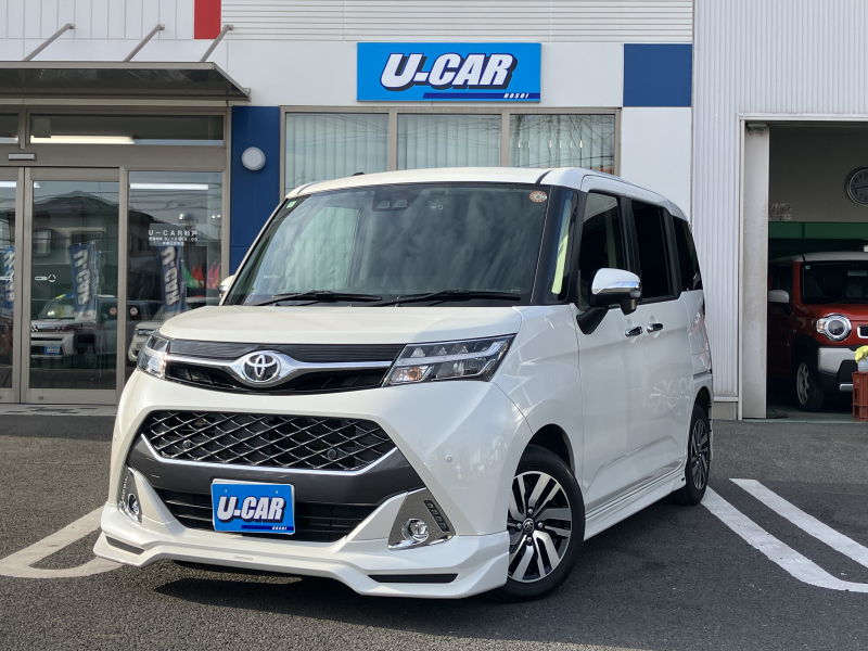 トヨタ タンク カスタムG　ナビ・バックカメラ・ドラレコ・クルコン・両側パワスラ・ETC・衝突軽減ブレーキ・LEDライト・オートライト・TRDエアロ・禁煙車