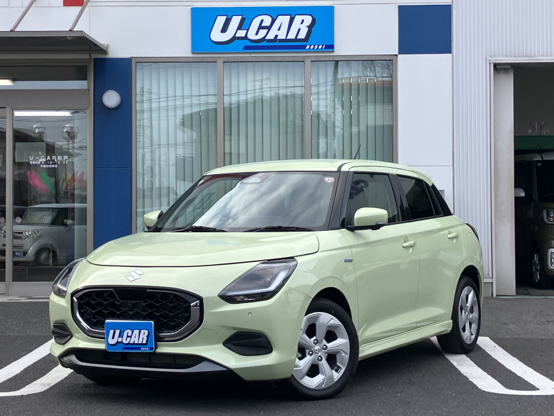 スズキ スイフト ハイブリッドMX　全方位モニター付メモリーナビ装着車　クルコン・BSM・シートヒーター・ディスクスロット・衝突軽減ブレーキ・障害物センサー・SOSコール・禁煙車