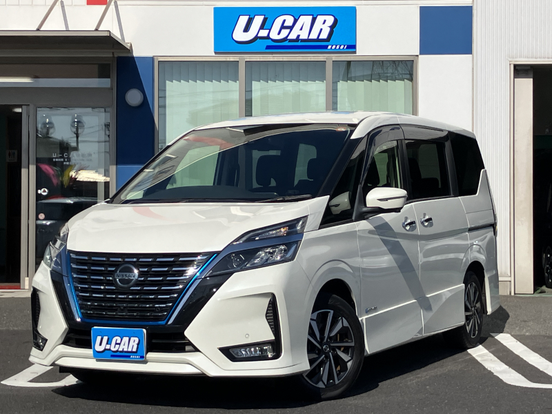日産 セレナ e－パワー　ハイウェイスターV　ワンオーナー・ナビ・アラビュー・両側パワスラ・ドラレコ・プロパイロット・後席モニター・BSM・エマブレ・ETC・禁煙車