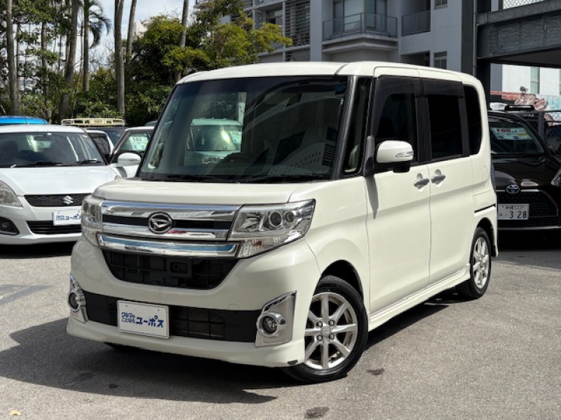 ダイハツ タントカスタム カスタムXトップエディションSA　パワースライドドア　社外オーディオ　バックモニター　