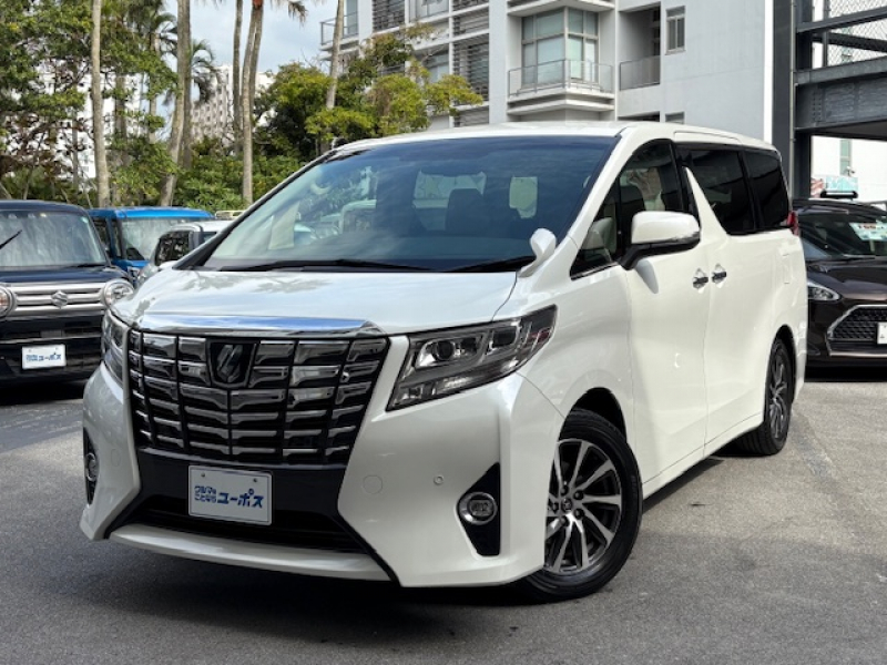 トヨタ アルファード 2.5G　OP5年保証対象車　純正9インチナビ　フリップダウンモニター　両側パワースライドドア　ETC　ハーフレザーシート　コーナーセンサー