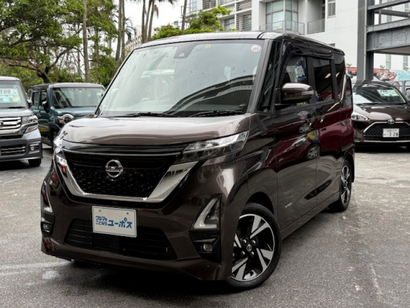 日産 ルークス ハイウェイスターGターボ　OP10年保証対象車　バックカメラ　アラウンドビューモニター　ETC　バックセンサー　両側パワースライドドア