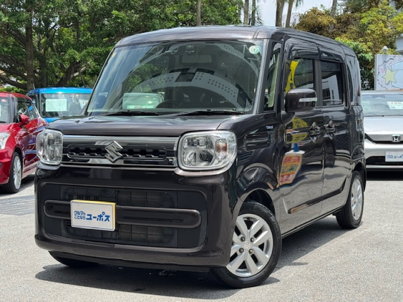 スズキ スペーシア ハイブリッドX  OP5年保証対象車　純正ナビ（CD／DVD／Bluetooth／フルセグ）　両側パワースライドドア　ドラレコ　リアコーナーセンサー　レーダーブレーキ　リアサーキュレーター　シートヒーター　ETC