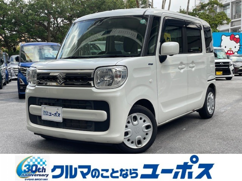 スズキ スペーシア ハイブリッドX　OP5年保証対象車　両側パワースライドドア　全方位モニター　レーダーブレーキサポート