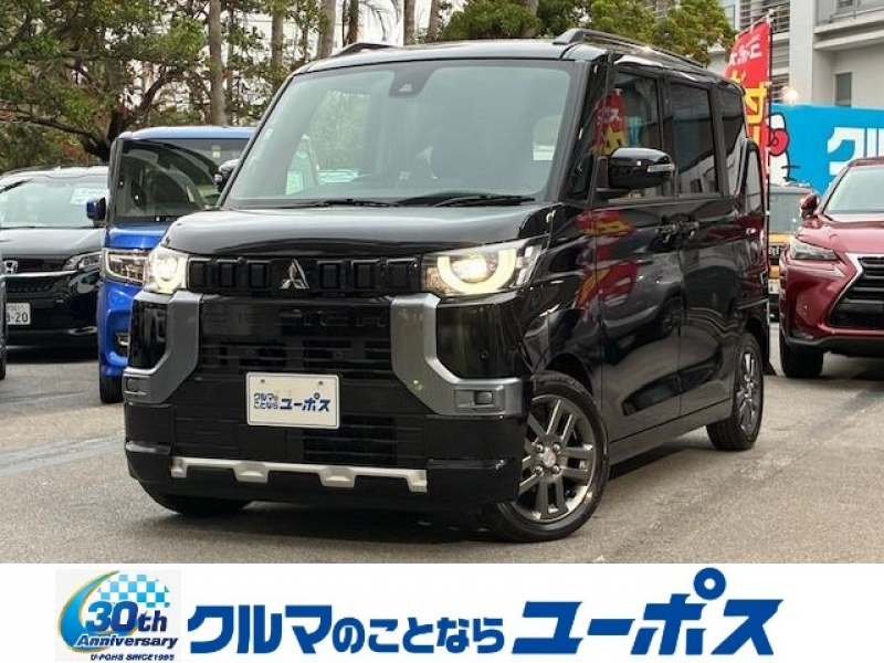 三菱 デリカミニ OP10年保証対象車　デジタルインナーミラー　アラウンドビューモニター　両側パワースライドドア　ハーフレザーシート　クリアランスソナー　リアサーキュレーター　シートヒーター