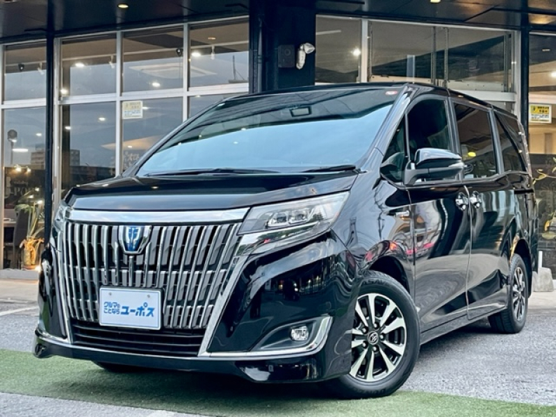 トヨタ エスクァイア OP10年保証対象車　フリップダウンモニター　ブラックレザーシート　純正10インチナビ