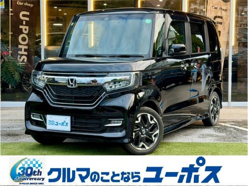 ホンダ N-BOX カスタム　G・Lターボ　ホンダセンシング　OP5年保証対象車両　純正ナビ　純正ホイール　ETC　ドラレコ　ハーフレザーシート　バックモニター
