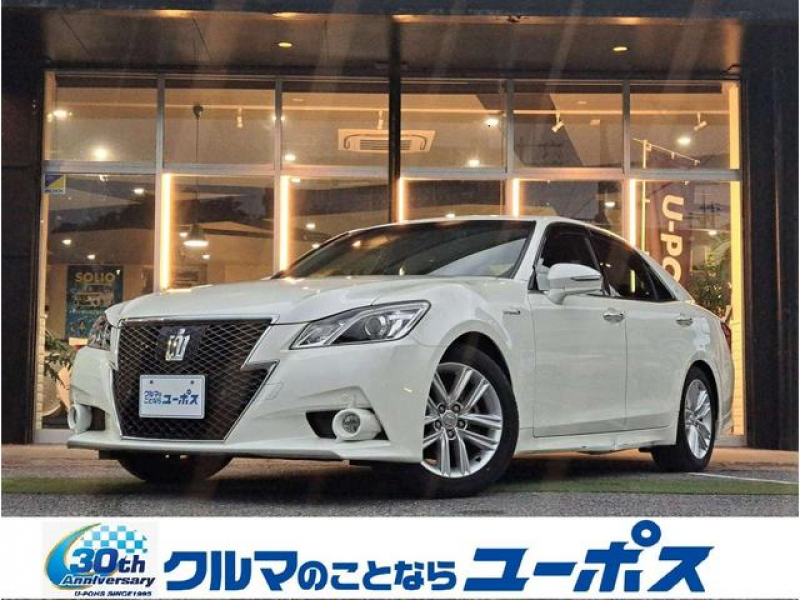 トヨタ クラウンハイブリッド アスリートS　アドバンスドパッケージ　アドバンスドパッケージ　純正HDDナビ　ドラレコ　前後コーナーセンサー　純正17インチアルミ　ETC