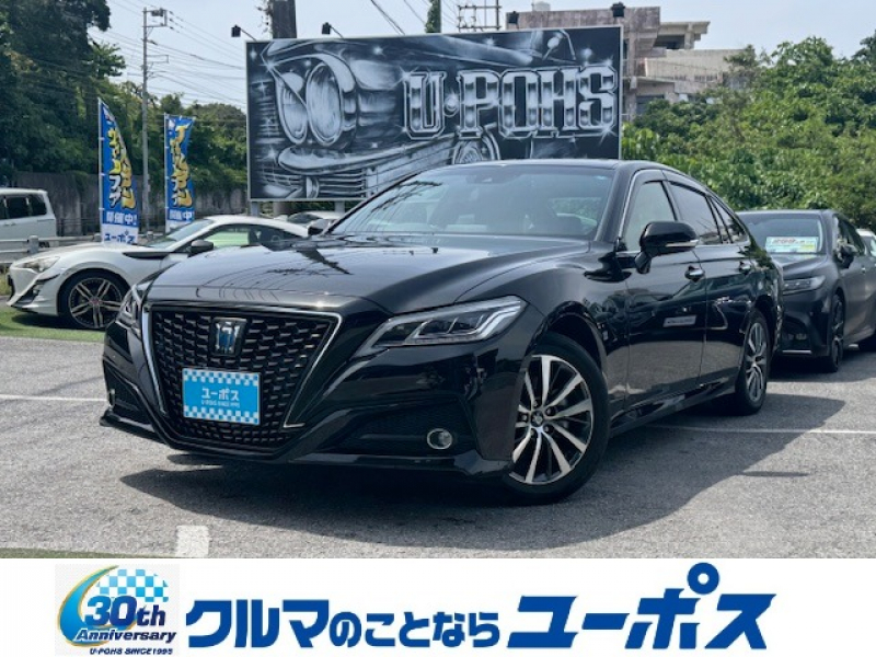 トヨタ クラウンハイブリッド G　OP10年保証対象車　クルコン　革巻きステア　HUD　シートヒーター　ハンドルヒーター　パワーシート