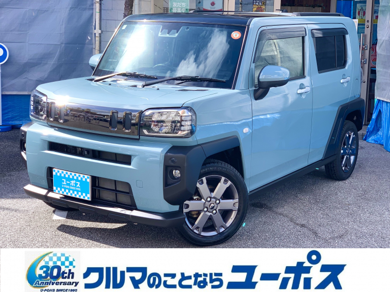 ダイハツ タフト Gターボ OP5年保証対象車　スカイフィールトップ　スマアシ　全方位カメラ　純正ディスプレイオーディオ　LEDヘッドライト　プッシュスタート　シートヒーター　電動パーキングブレーキ